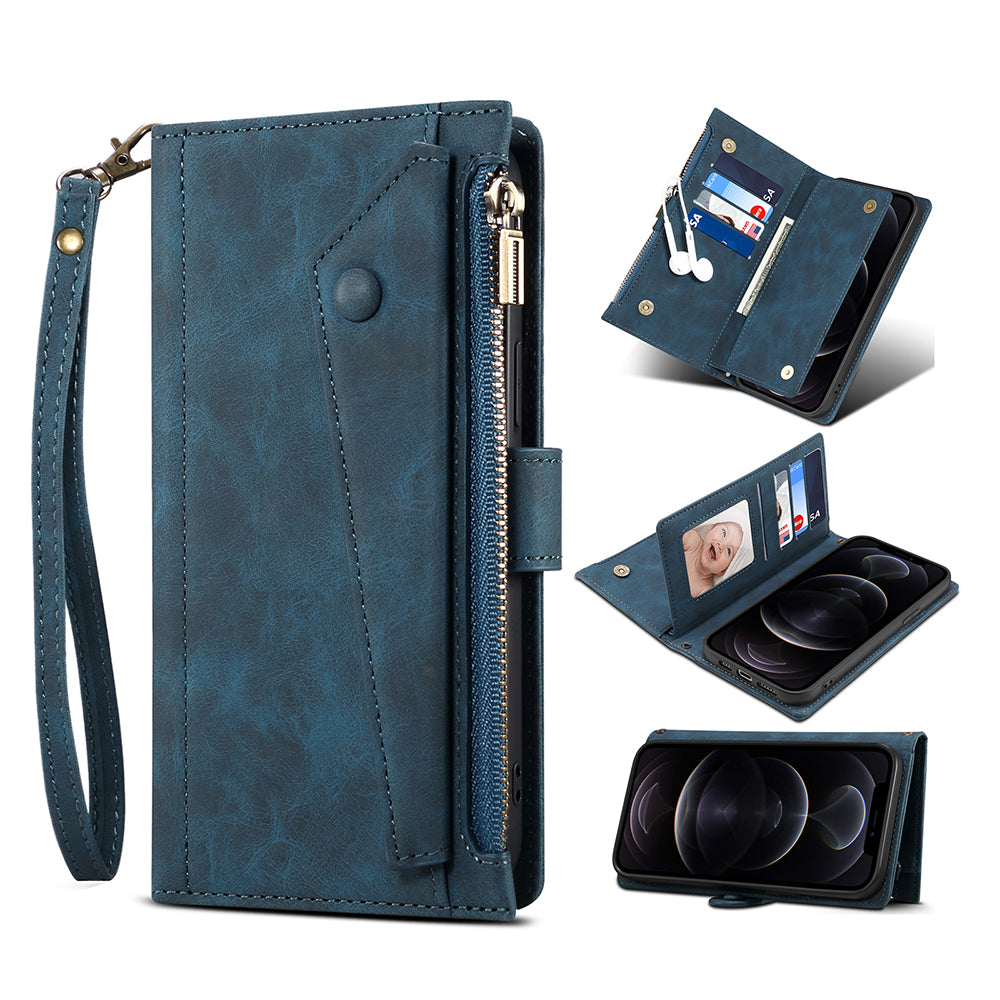 ESEBLE Star Series Leather Wallet Case for Samsung Galaxy A54 5G Zipper Pocket Phone Stand Cover with Hand Strap ESEBLE Star Series Leather Wallet Case for Samsung Galaxy A54 5G Zipper Pocket Phone Stand Cover with Hand Strap